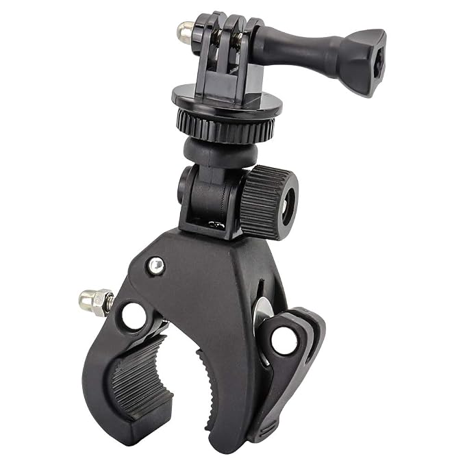 HOJI Easy-Mounted Bike Handlebar Mount Camera Clamp Mount with 1/4 Thr