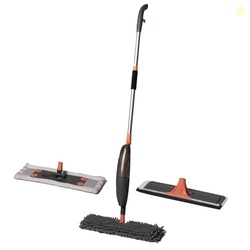BonKaso Spray Mop with Dispenser Bottle 520ML | 3 in 1 Mop Head - Doub