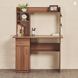 Home Centre | Quadro NXT Study Desk with Flap | Engineered Wood, Walnu