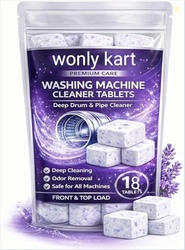 Washing Machine Cleaner Tablets (18 Tablets) | Drum & Pipe Deep Cleane