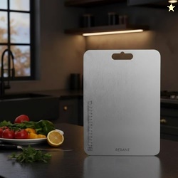 RERANT Stainless Steel Chopping Board, Heavy Duty Metal Chopping Board