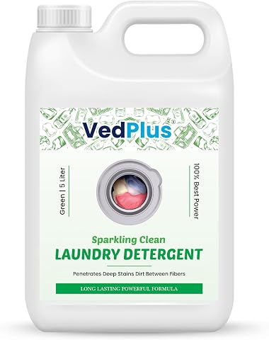 VedPlus Sparkling Clean Laundry Detergent - 5L | Removes Tough & Deep
