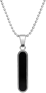 Okos Silver Bar Pendant | Minimalist Rectangular Pendant with Silver F