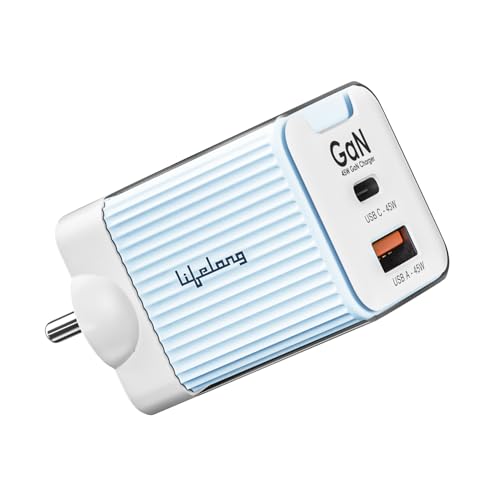 Lifelong Electronics 45W Super Fast GaN Charger PD Technology | 1 USB