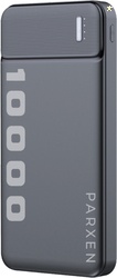 PARXEN 10000 mAh 22.5 W Slim Power Bank Black, Lithium Polymer, Fast C