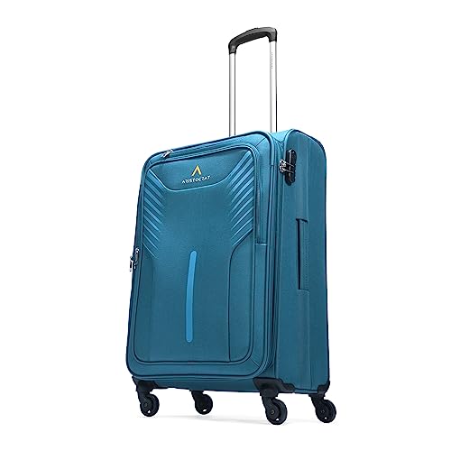 Aristocrat Medium Skyway Size Soft Check in Spinner Luggage (69 Cm)|Sp