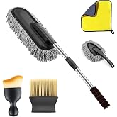 Car Duster Kit for Car Cleaning, 5 PCS Microfiber Car Cleaning Accesso