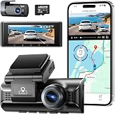 AZDOME 4K Dual Channel Dash Camera for Car Front and Rear | 4K+2.5K Ca