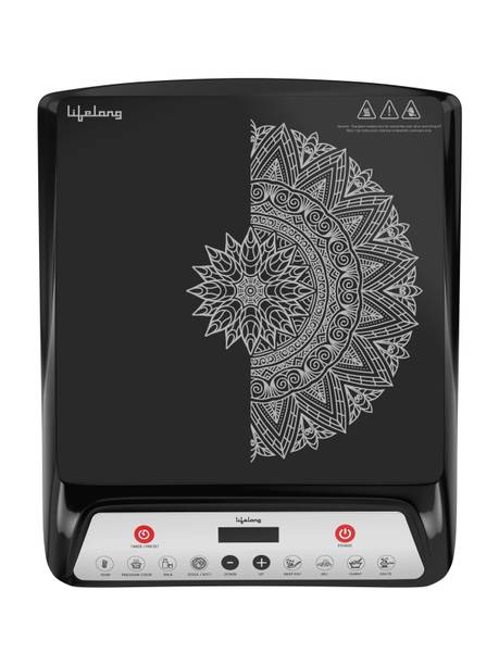 Lifelong 1800 W Induction Cooktop Push Button (Black, LLIC100)