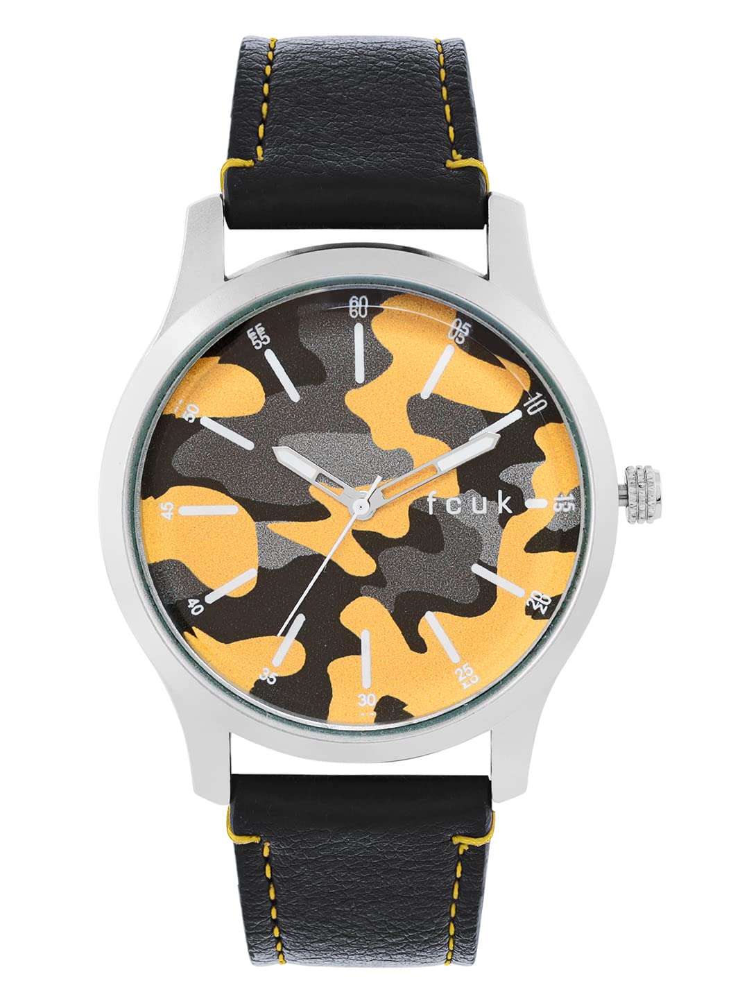 FCUK Analog Multicolor Dial Men's Leather Watch-Fk00011B
