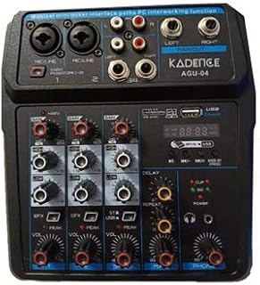 Kadence AGU04 4 Channel Analog Mixer with Effect (Bluetooth and USB PL