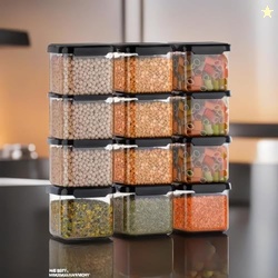 Containers for Kitchen Storage Set Storage Box for Kitchen Air Tight C