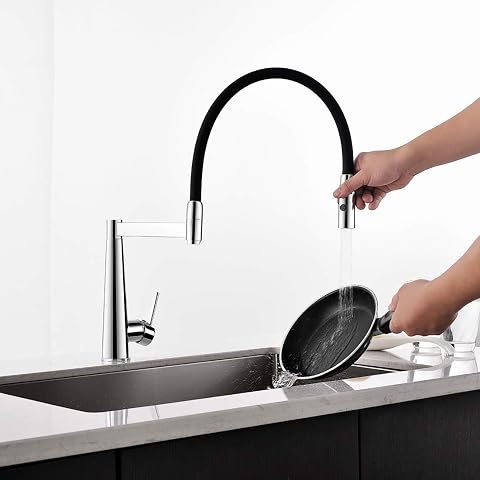 ALTON LEO-13015, Magnetic Docking Kitchen Sink Faucet, Chrome Dual Flo