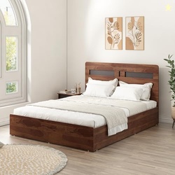 Spacewood Dornik Bed |Queen Size (78 X 60) Engineered Wood Bed with 3/
