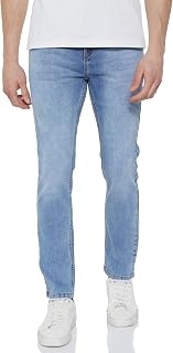 Men's Stretchable Slim Fit Jeans (INKSS23MJN-006-Seaside Slate-34)