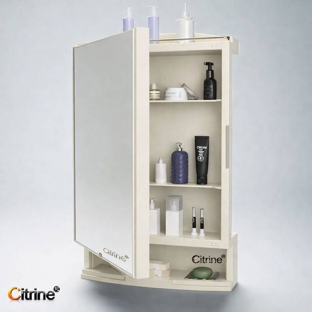 Citrine trong and Heavy Rich Look Storage Cabinet Bathroom Mirror Deco