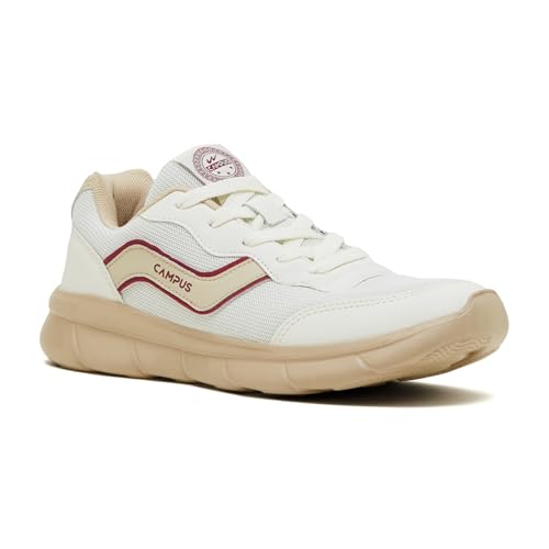 Campus Men's EVARO Off WHT/L.Beige Running Shoes - 9UK/India 1 Pair
