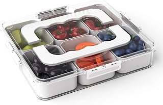 Lifelong 6-Compartment Fridge & Kitchen Storage Box with Handle | Airt