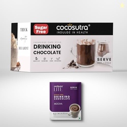 COCOSUTRA Sugar Free Drinking Chocolate Mix | Mocha | 20 Single-Serve
