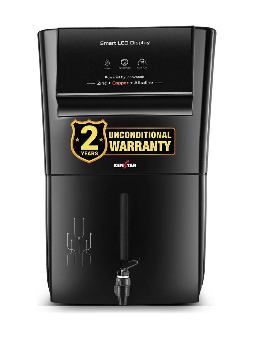 Kenstar Black Pureza. 8 L RO + UV + UF + Copper + Alkaline + Minerals