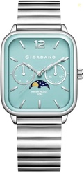 Giordano Classic Square Analog Watch for Men with Moon Phase Display a