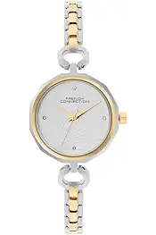 Soleil Silver Round Dial Womens Analogue Watch - FCN069TM