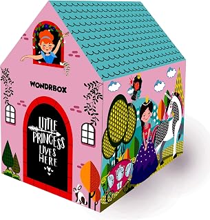 WONDRBOX Princess Unicorn Doll Play Tent House Gifts for Kids 3 Years