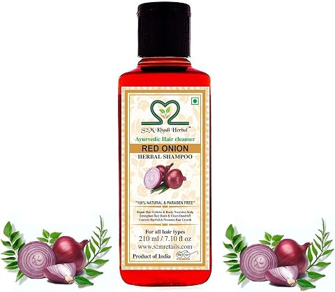 S2M Herbal Ayurvedic Onion Shampoo for hair growth and hair fall contr