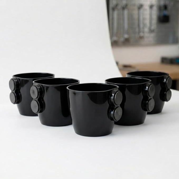 Valencia Magnetic Plastic Pot | Decorative Mini Pot for Home & Office