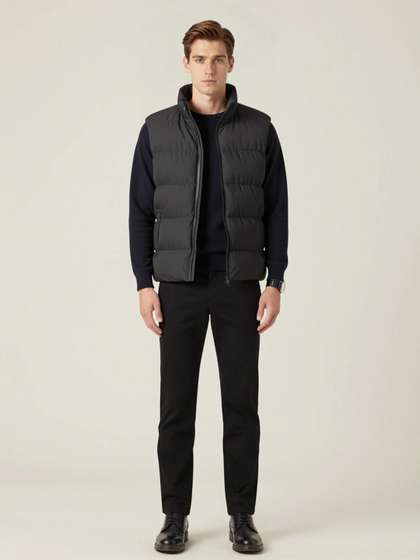 ANDREW HILL Mock Collar Puffer Jacket