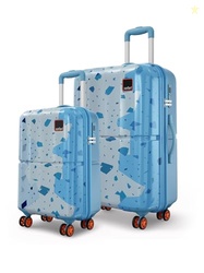 Tazzo 8 Wheels Set of 2 (Cabin + Medium) Trolley Bag, Hard Case Polyca