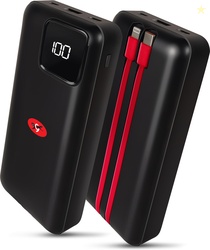 EVEREADY 20000 mAh 22.5 W Pocket Size Power Bank (Black, Lithium-ion,