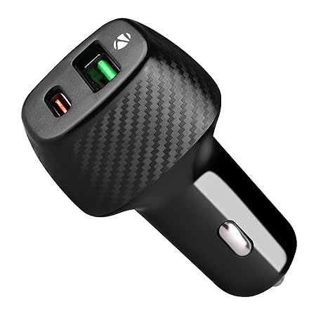 ZEBRONICS CC48 Car Charger with 48 Watts Rapid Charge, Dual Output Por