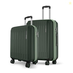 Safari Genius Alley Set of 2 (Cabin + Medium) Trolley Bags Hard Case P