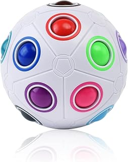 Vaayu-E-Store Magic Rainbow Puzzle Ball | 12-Hole Fidget Brain Teaser