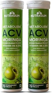 Nutrasium ACV Moringa Metabolism Plus | Apple Cider Vinegar Effervesce