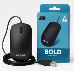iVoomi Bold Mouse Wired Ambidextrous Optical Mouse USB 2.0, USB 3.0, B