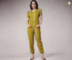 POPWINGS Casual Printed Top and Joggers Set for Women || Stylish Summe