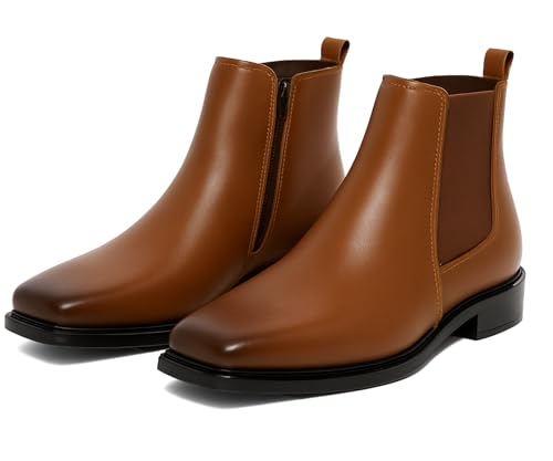 Kraasa Shale Chelsea Boots for Man | Zip-Up Slip-On Ankle Boots | Vega