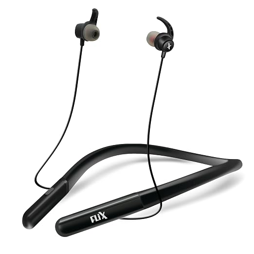 FLiX (Beetel Blaze N23 in-Ear Bluetooth v5.4 Neckband, 10mm Super Bass
