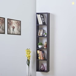 Helios Alton Arvis 5-Tier Book Shelf | for Books and Home Decor | Brow