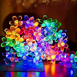 One94Store Silicone Flower String Lights  14 LED, 3 Meter Multi-Color