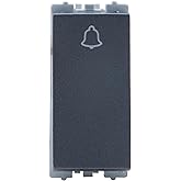 Wipro Northwest Nowa 6A Bell Push, Silver Grey (pack of 20)