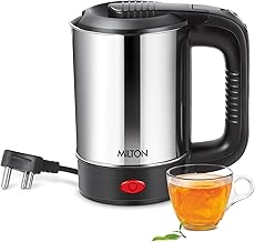 MILTON Stainless Steel Euroline Electric Travel Kettle With Handle, 10