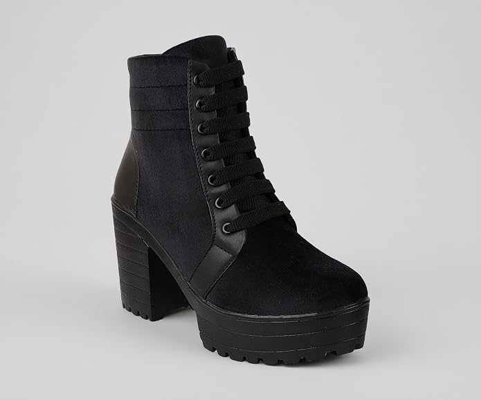 Shoetopia Women's Block Heel Boots