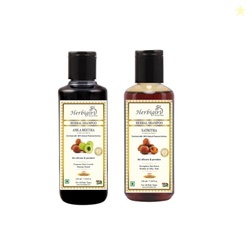 Herbal Hair Regrowth Daily Pack Combo- Amla Reetha & Satreetha Shampoo