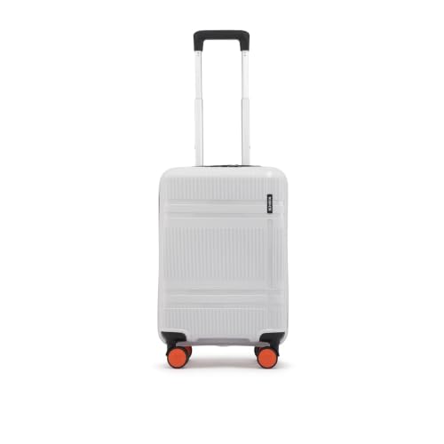 HRX Helium Cabin Size Canes Grey Polypropylene Hard Shell Suitcase - P