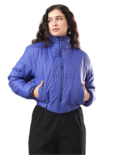 KOTTY Women Nylon Full Sleeve Solid Standard Length Puffer Jacket