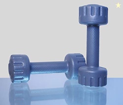 De jure Fitness (Set of 2) PVC Dumbbells Weights Fitness Home Gym Exer
