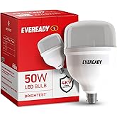 EVEREADY 50W LED Hammer Bulb, High CRI & High Efficiency